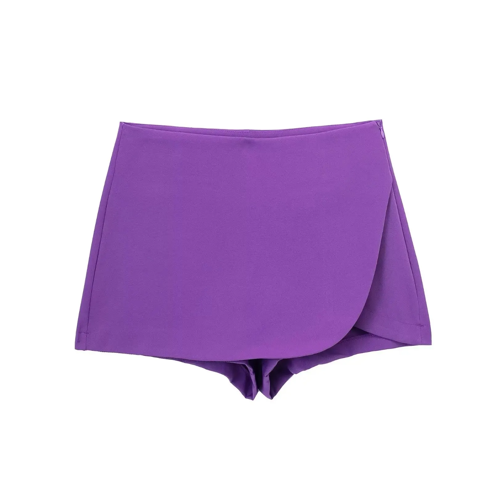 Asymmetric Culottes Mini Skirt