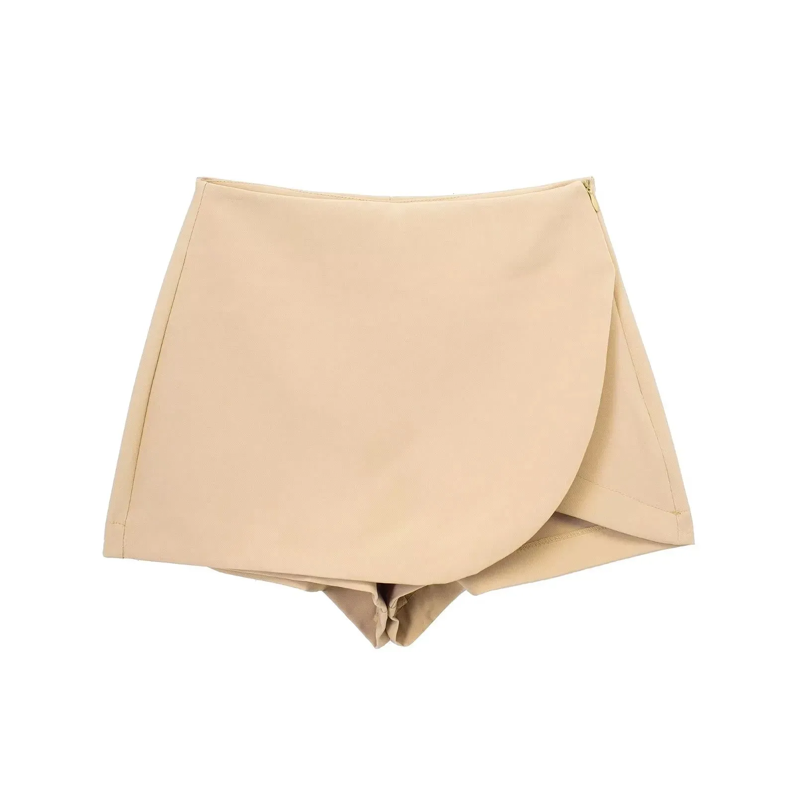 Asymmetric Culottes Mini Skirt