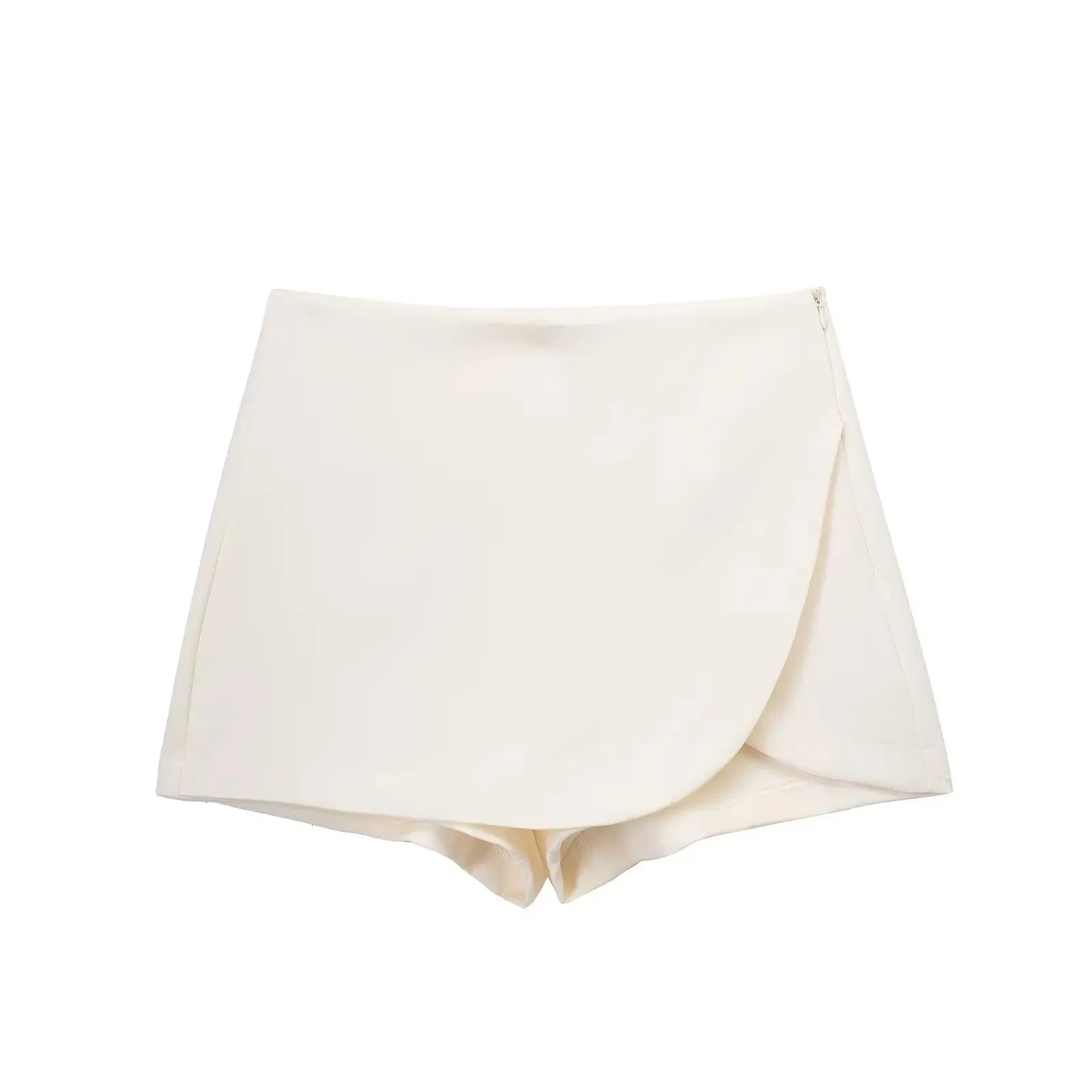 Asymmetric Culottes Mini Skirt