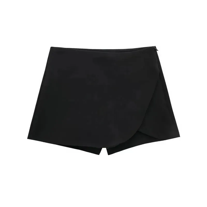 Asymmetric Culottes Mini Skirt