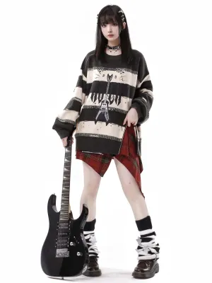Border Striped Top   Soundwave Zip Guitar Two