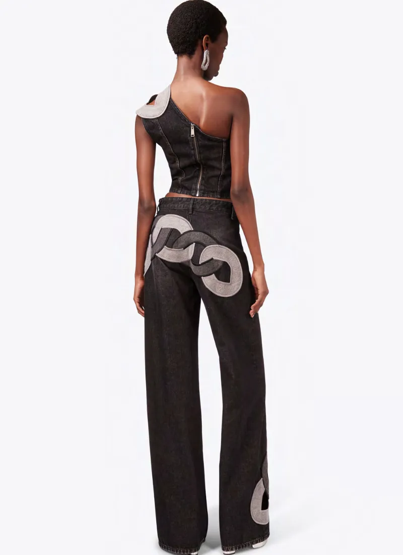 Chain Cutout Off Shoulder Top