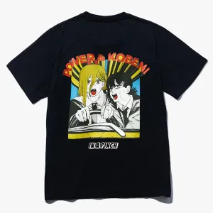 Chainsaw Man Power and Kobeni Car T-Shirt