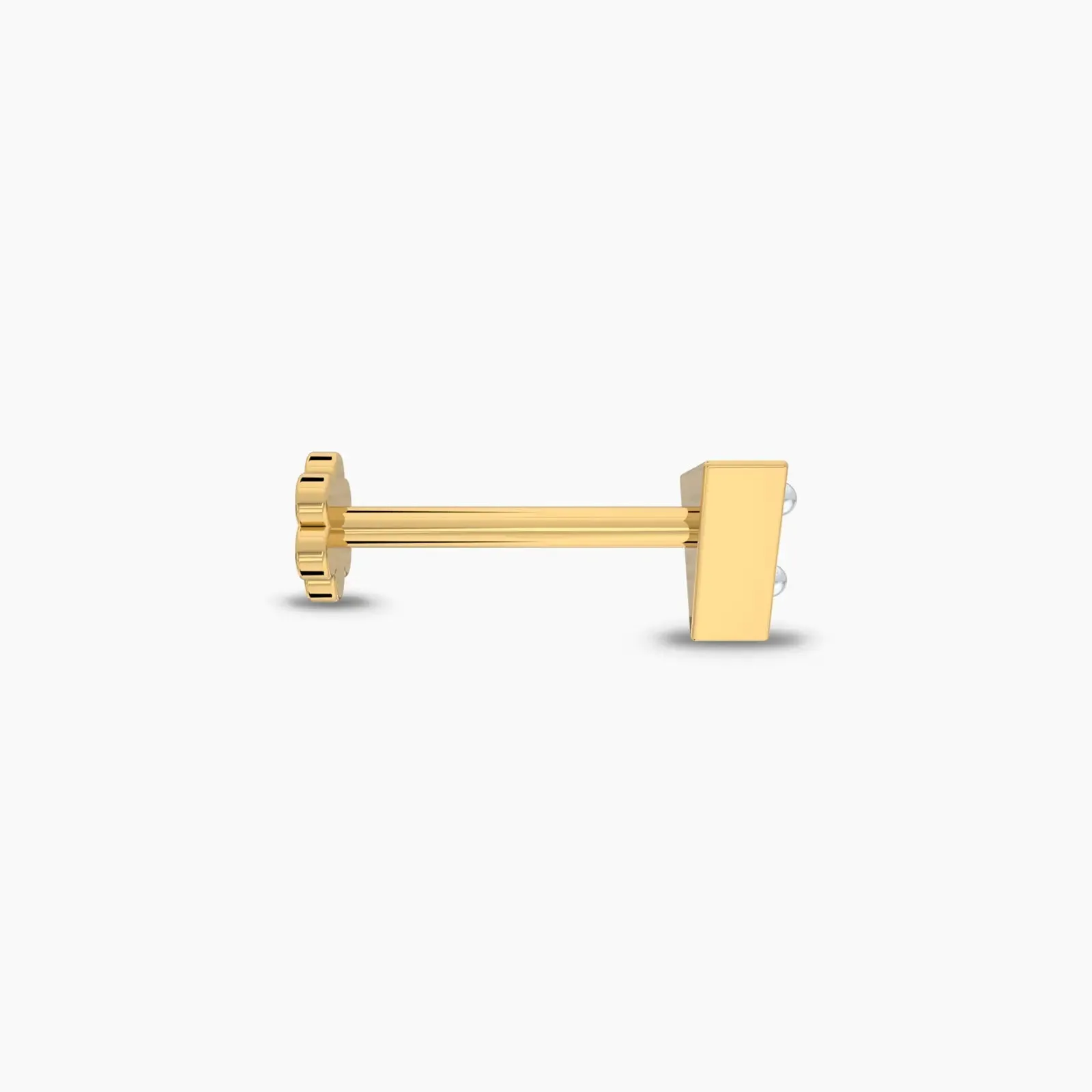Diamond Triangle Nose Stud