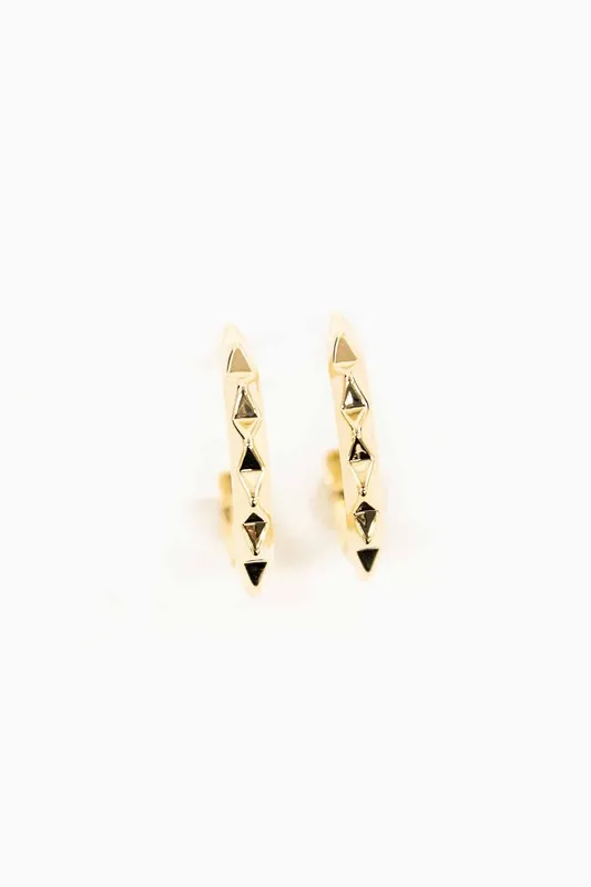 Edgy Spiked Fashion Dangle Hoop Earrings
