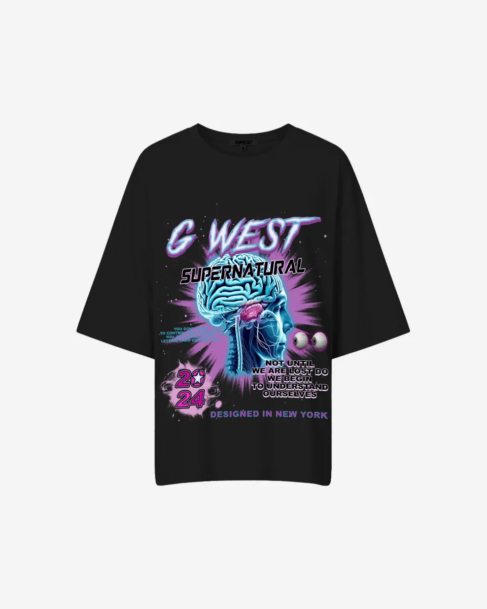 G West Supernatural Acid Wash Premium Oversized Tee - WOMEN