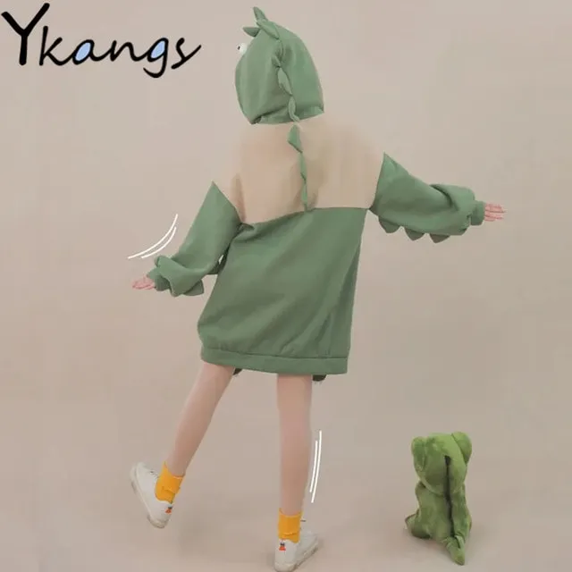 Little Dinosaur Huge Pocket Hoodie