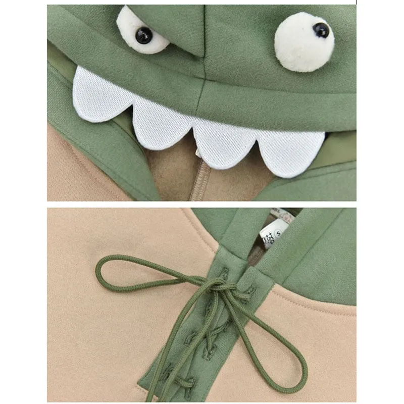 Little Dinosaur Huge Pocket Hoodie