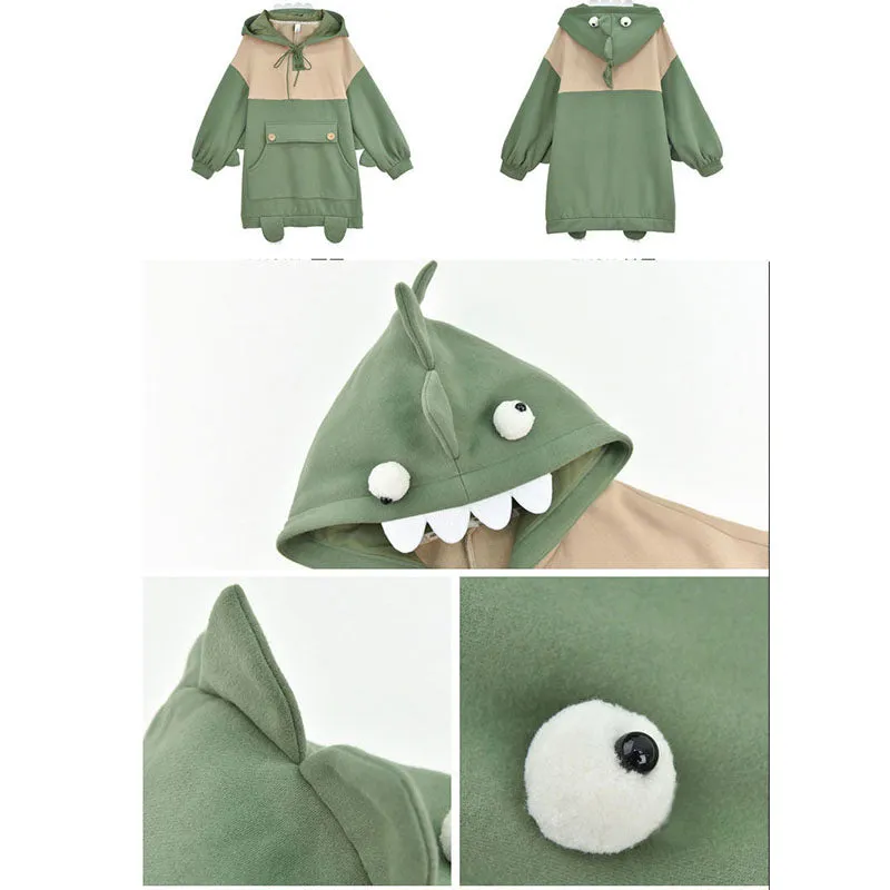 Little Dinosaur Huge Pocket Hoodie