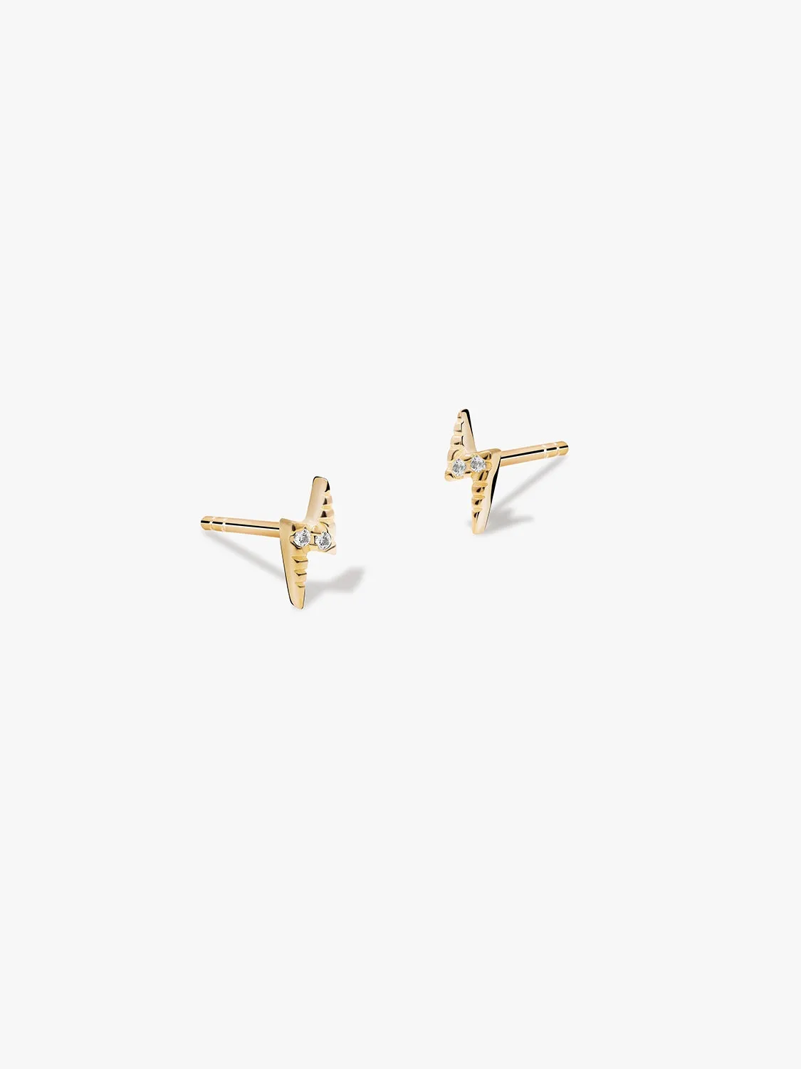 Mini Sapphire Lightning Studs