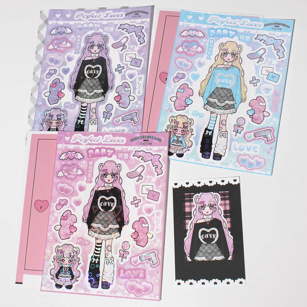 Perfect Lover Y2K Girl Deco Stickers