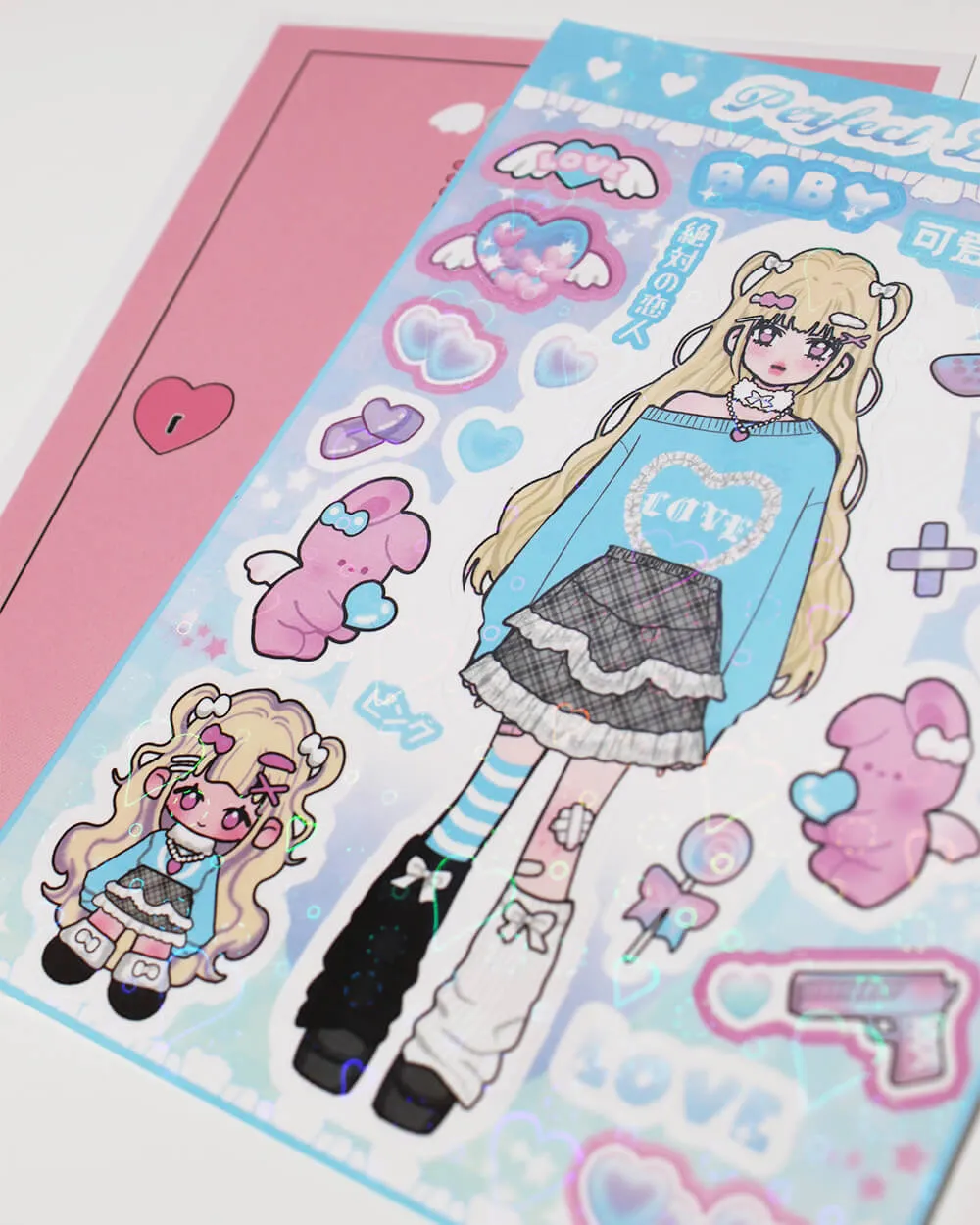 Perfect Lover Y2K Girl Deco Stickers
