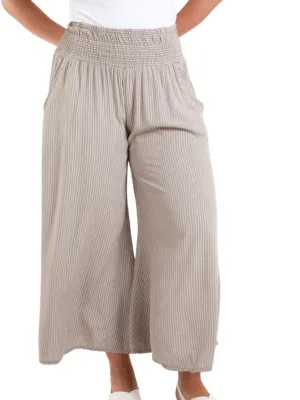 Pinstripe Wide Leg Culottes