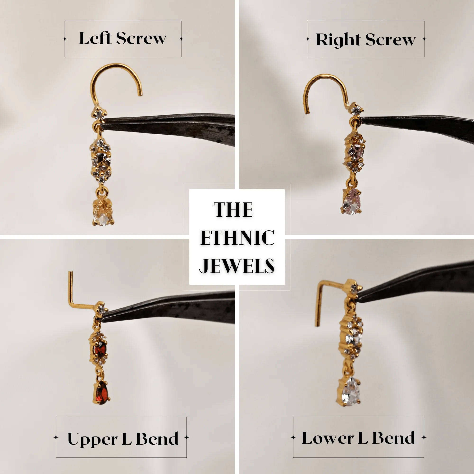 Scorpion Dangle Nose Stud – Gold Piercing Jewelry for Edgy Looks